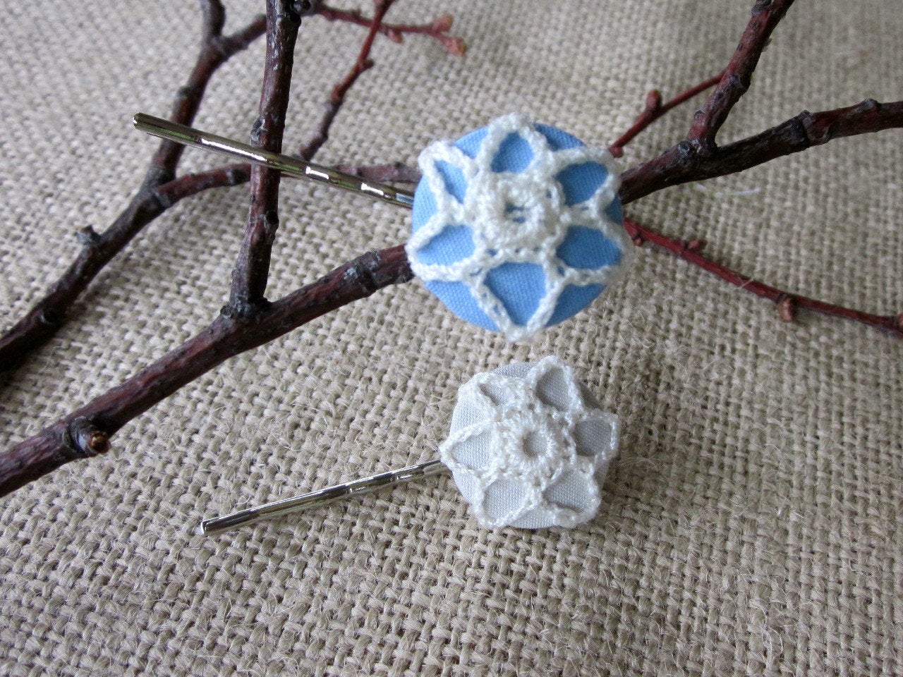 Bobby Pins From Fabric Button Brads Instructables