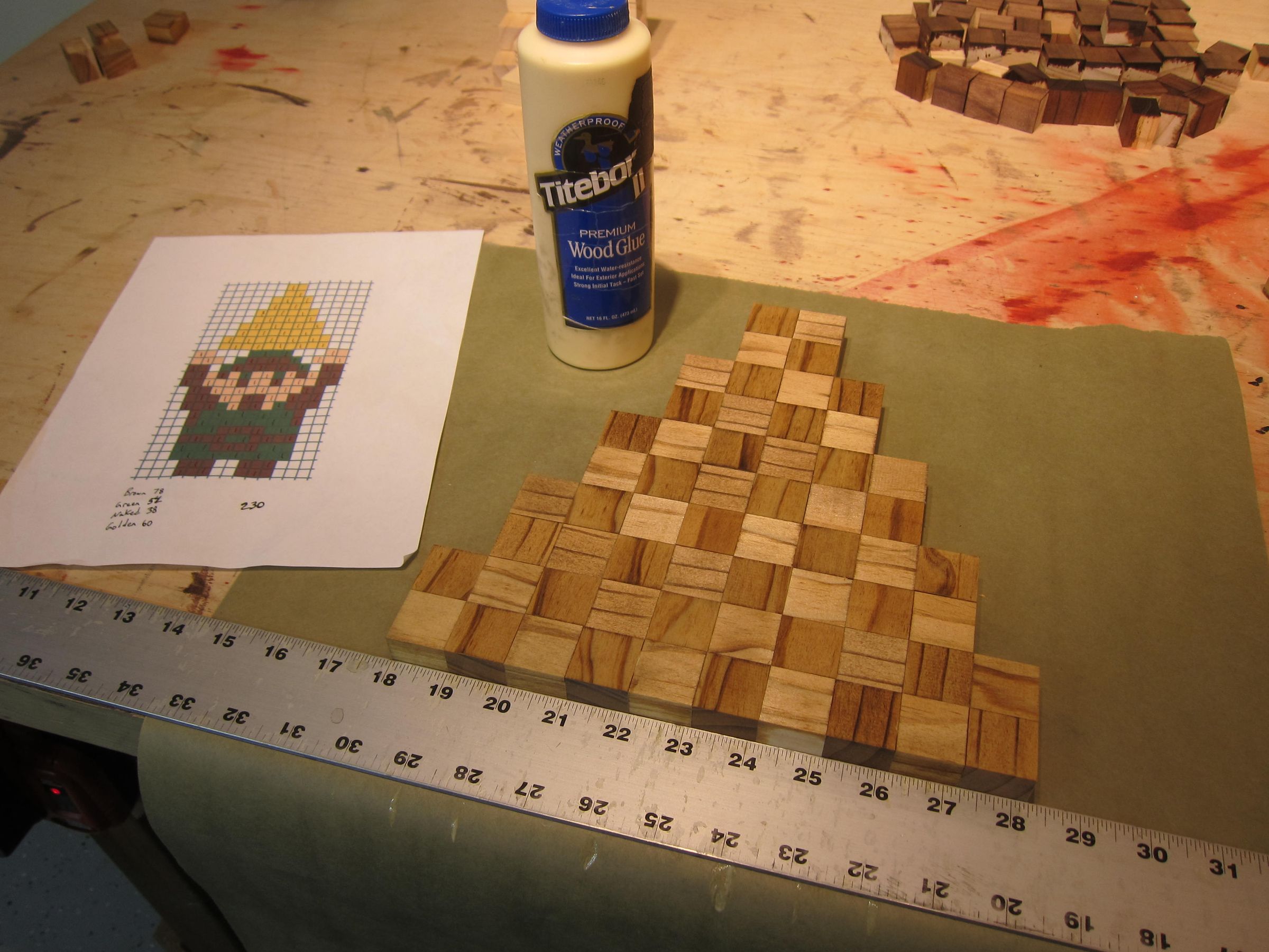 Stained Wood Pixel Art 7 Steps (with Pictures) Instructables