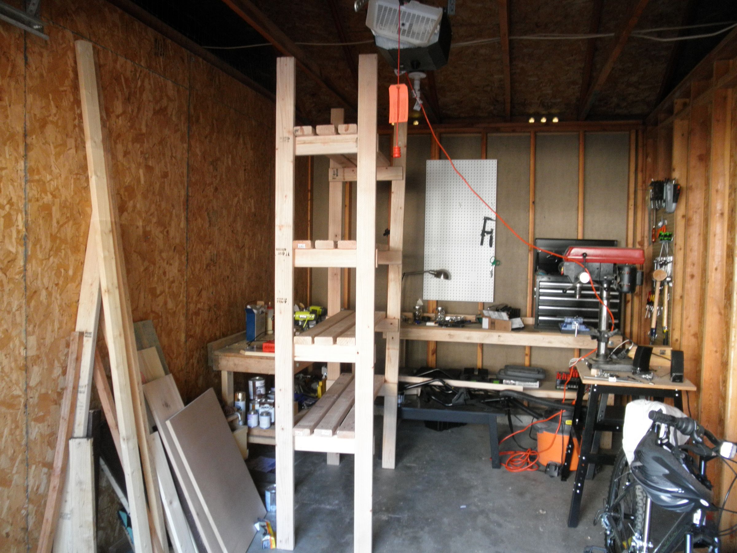 Simple Garage Shelf 6 Steps Instructables