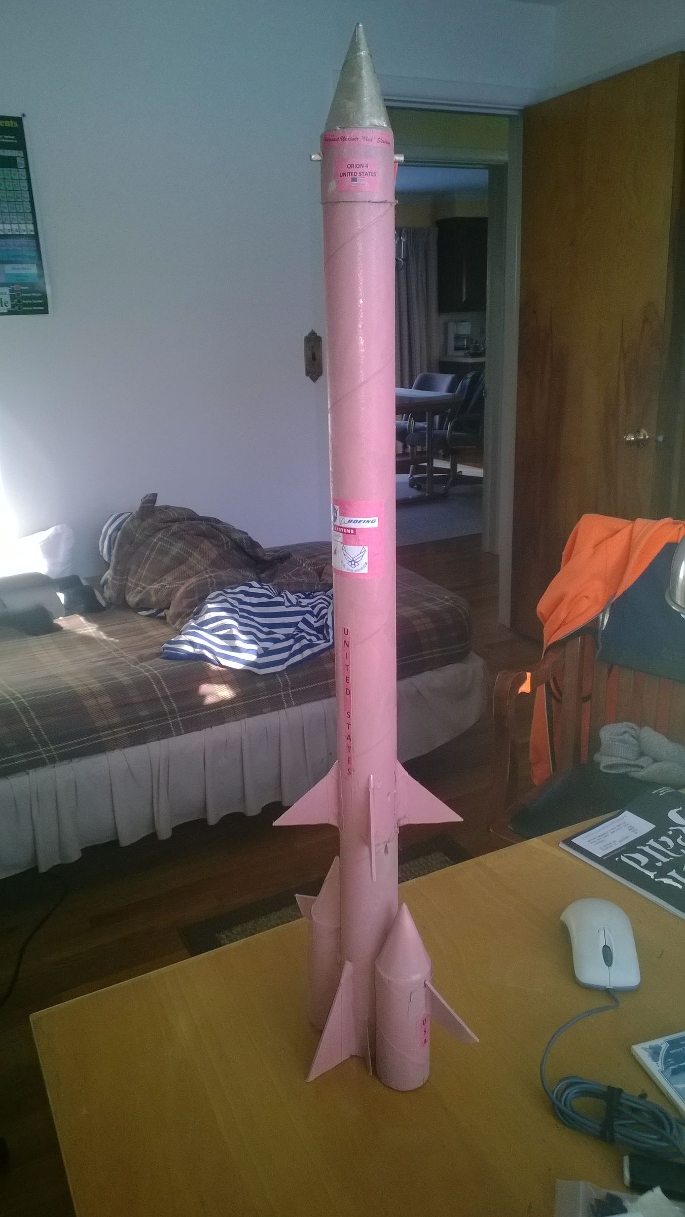 Awesome Model Rocket Scratch Built From ReadilyAvailable Materials