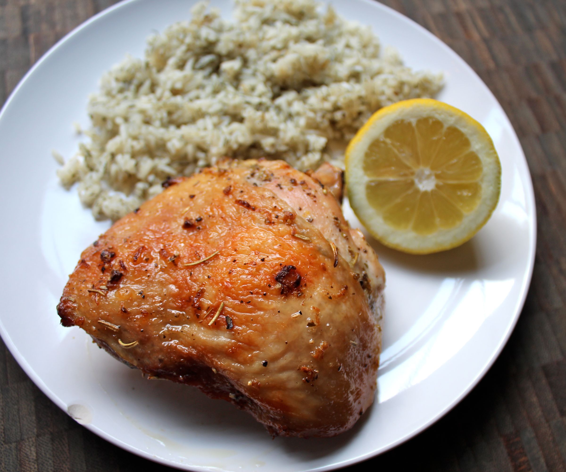 Lemon Garlic Chicken Thighs