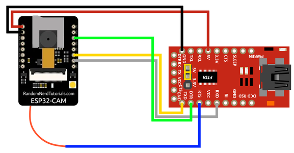 Program ESP01 / ESP32 Cam Using FTDI : 8 Steps - Instructables