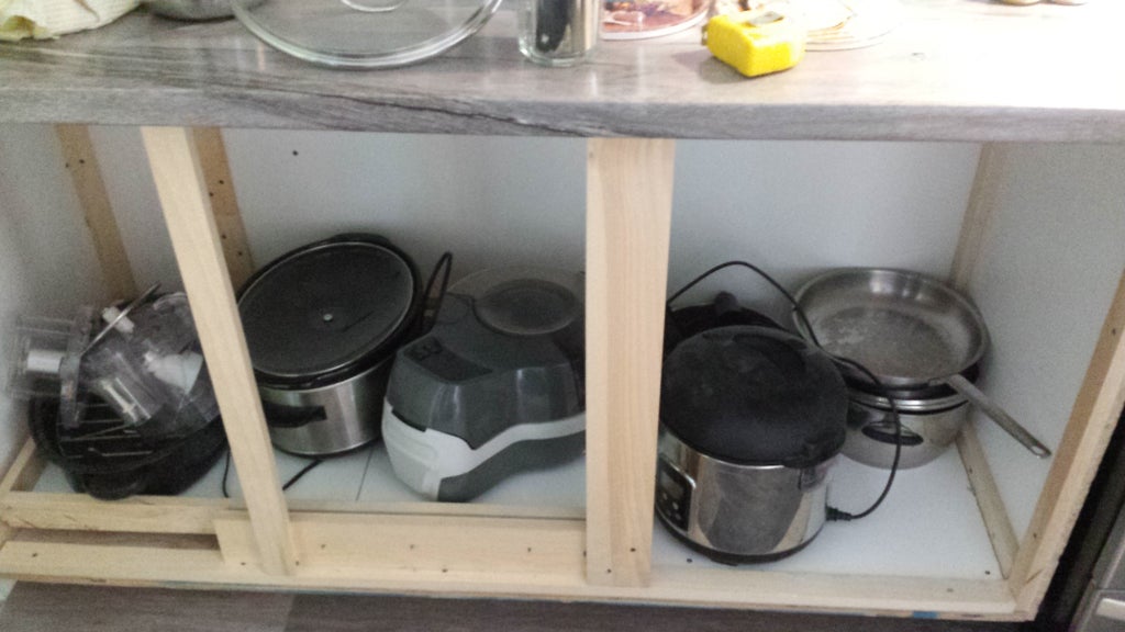 Simple Diy Solution To Kitchen Cabinet Blind Corner 4 Steps With Pictures Instructables Kitchen Cabinet Blind Corner, Blind Corner Cabinet Organizer Diy