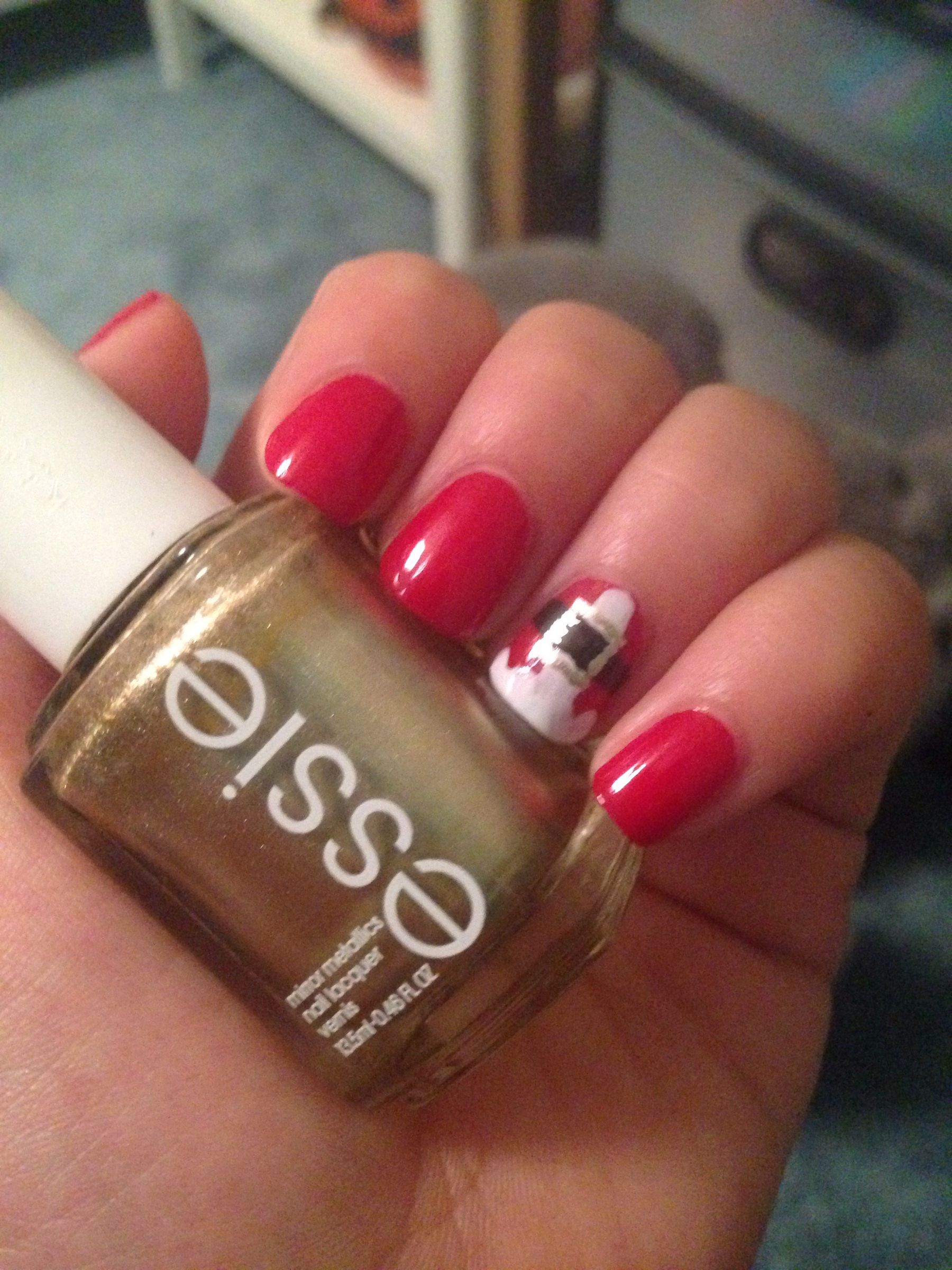 Step-by-step guide for diy santa nails **no tools** DIY Project DIY project