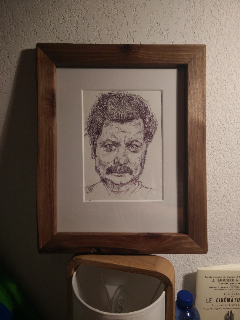 Nick Offerman Bacon Original watercolor painting agrohort.ipb.ac.id