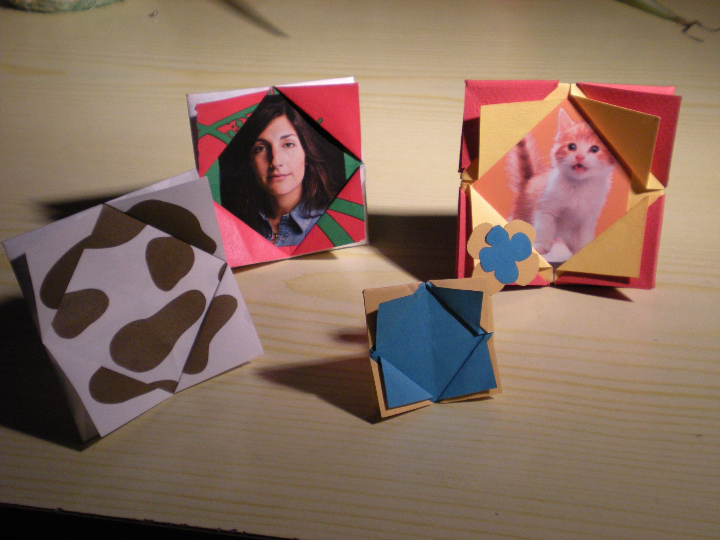How to Make an Origami Picture Frame. 6 Steps (with Pictures