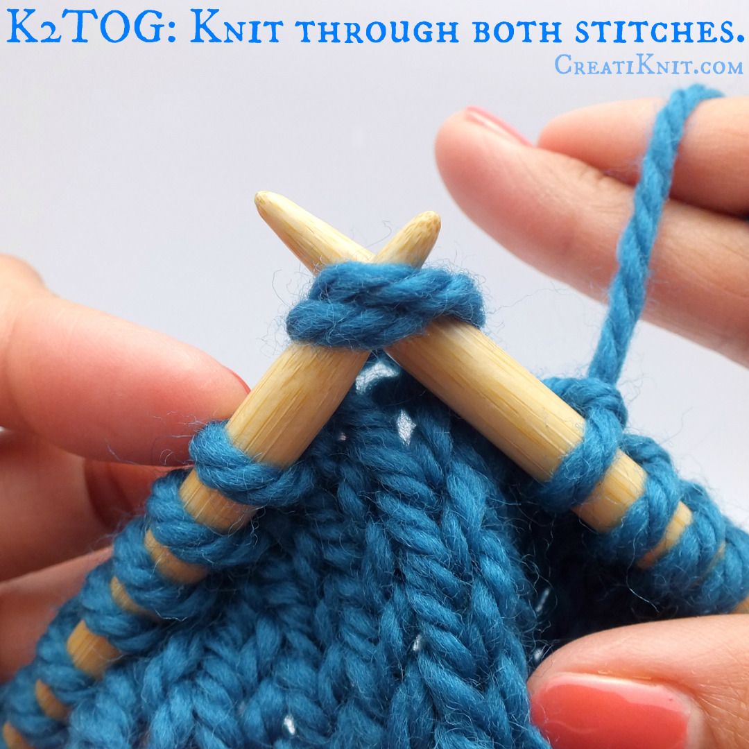 How to K2tog and P2tog (knit 2 Together, Purl 2 Together) 9 Steps