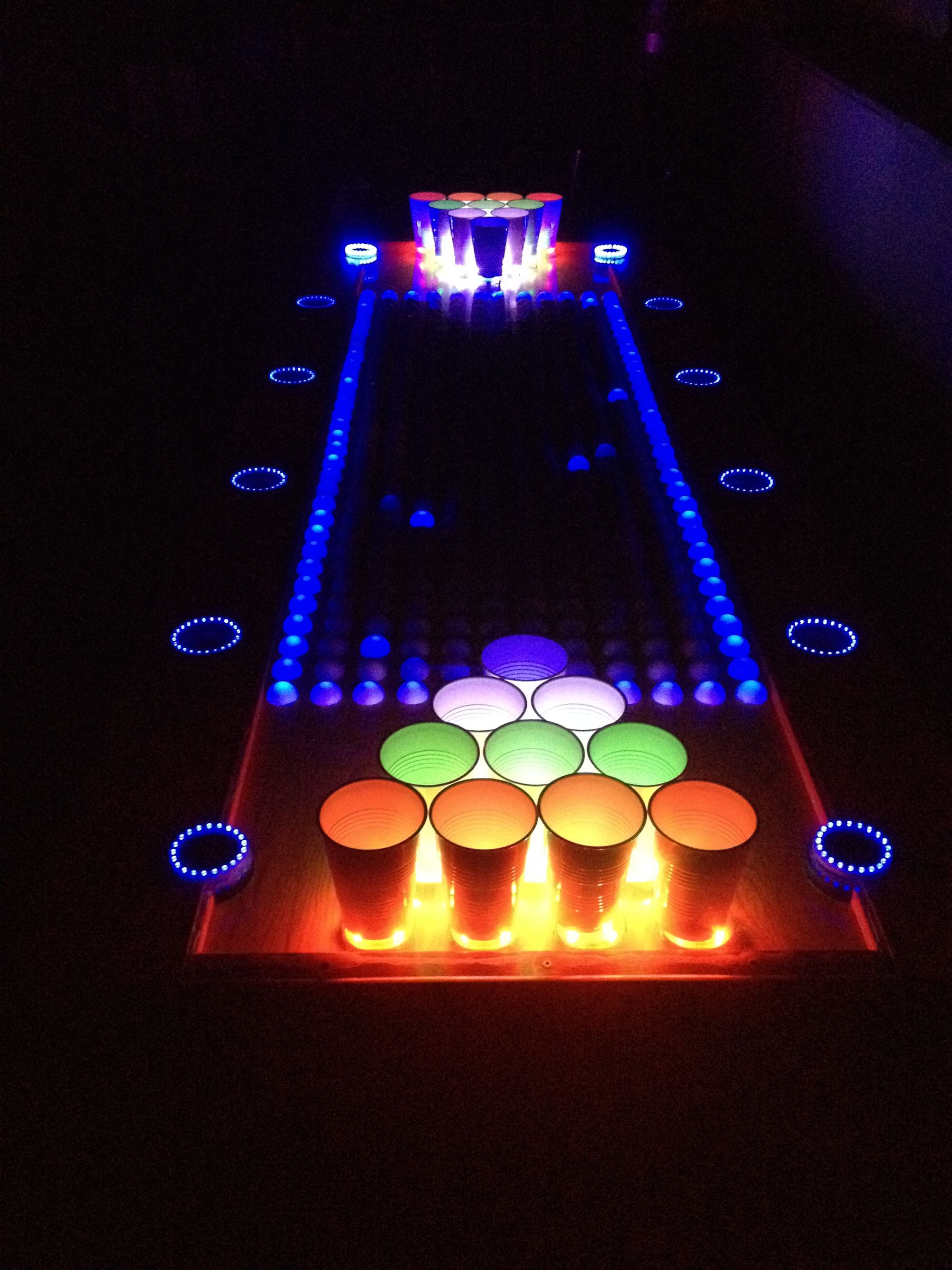 Interactive LED Beer Pong Table 88 Steps (with Pictures) Instructables