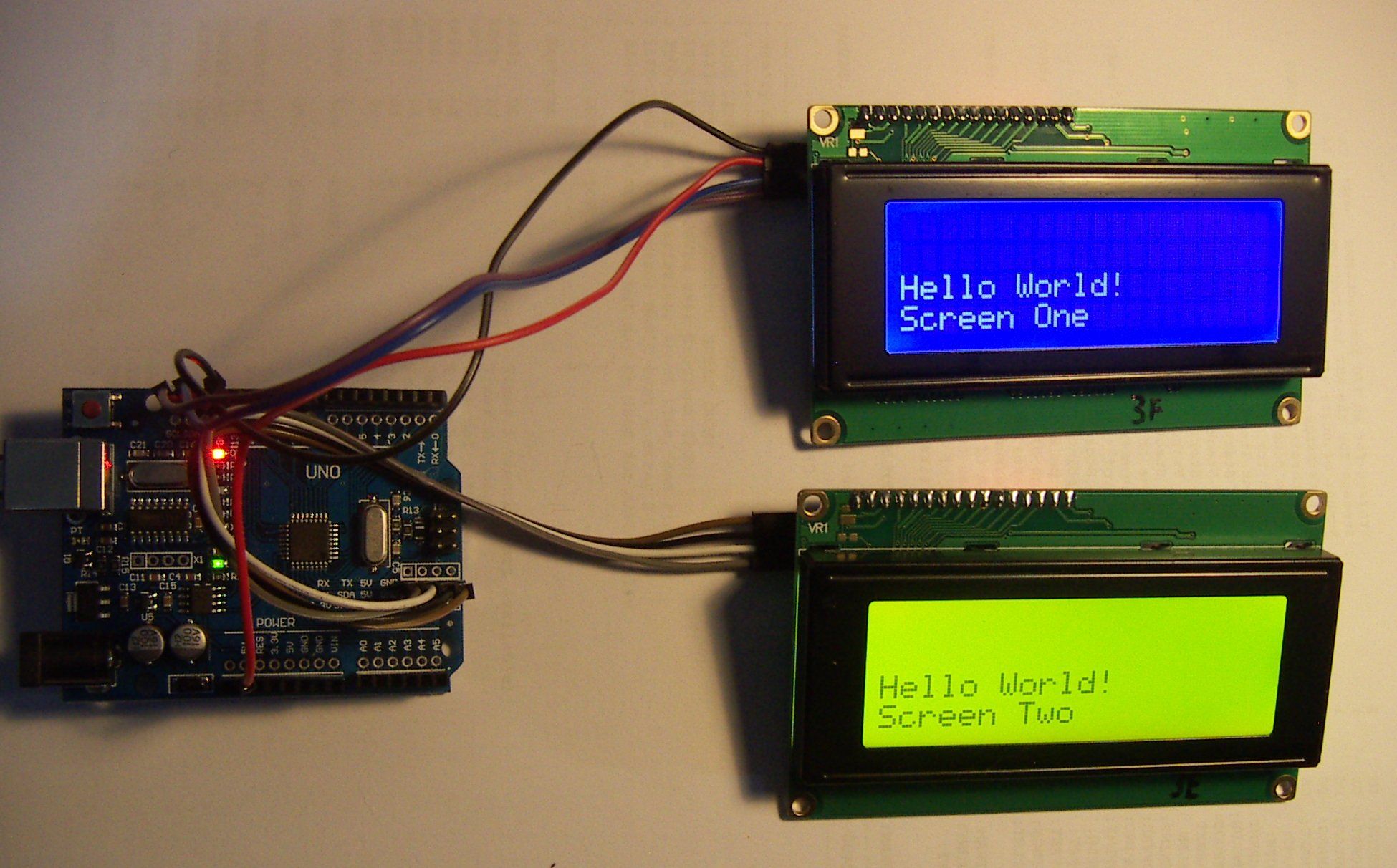 Arduino Dual 20x4 Display - Instructables