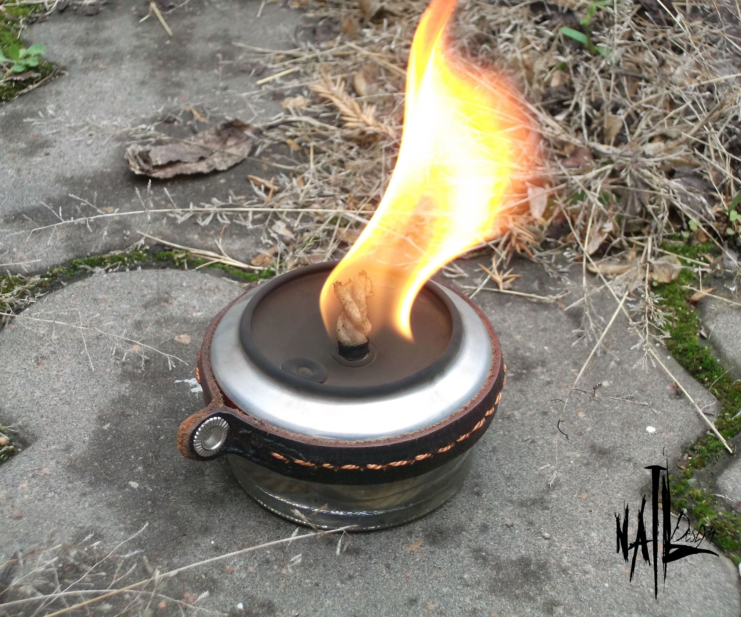 DIY guide for An Alcohol Burner From a Glass Jar and Aluminium Can with step-by-step instructions