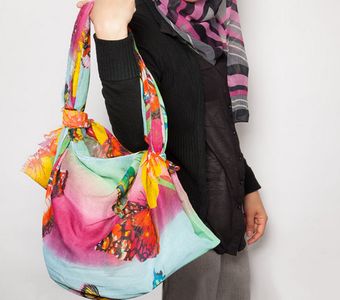How To Make A Diy Handbag Out Of A Scarf 6 Steps Instructables