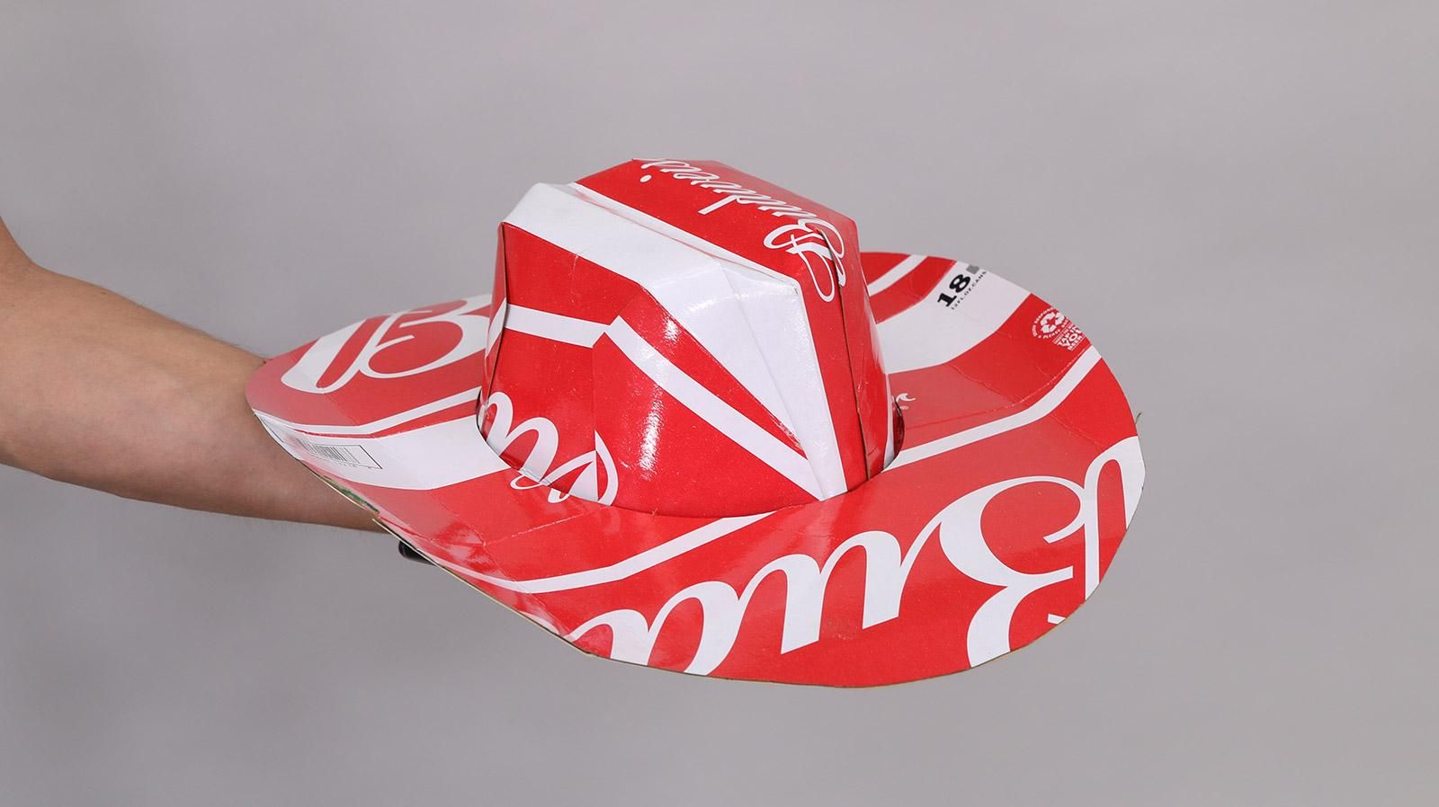 Beer Box Cardboard Cowboy Hat : 13 