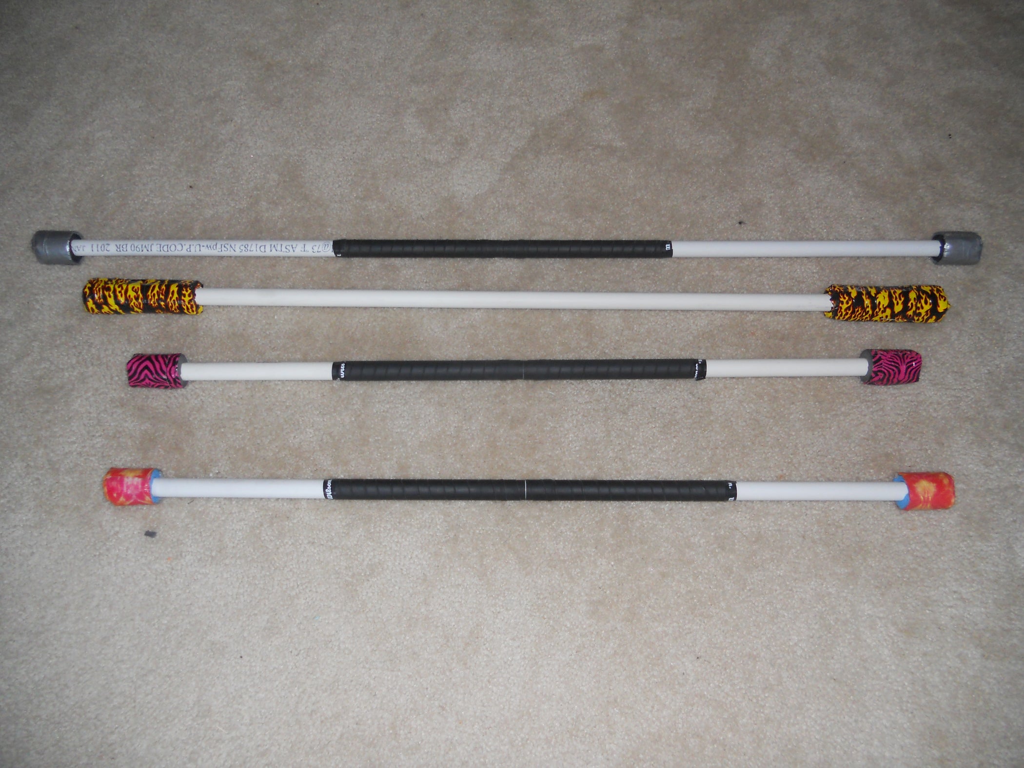 Practice Fire / Contact Staff Cheap and Easy 6 Steps Instructables