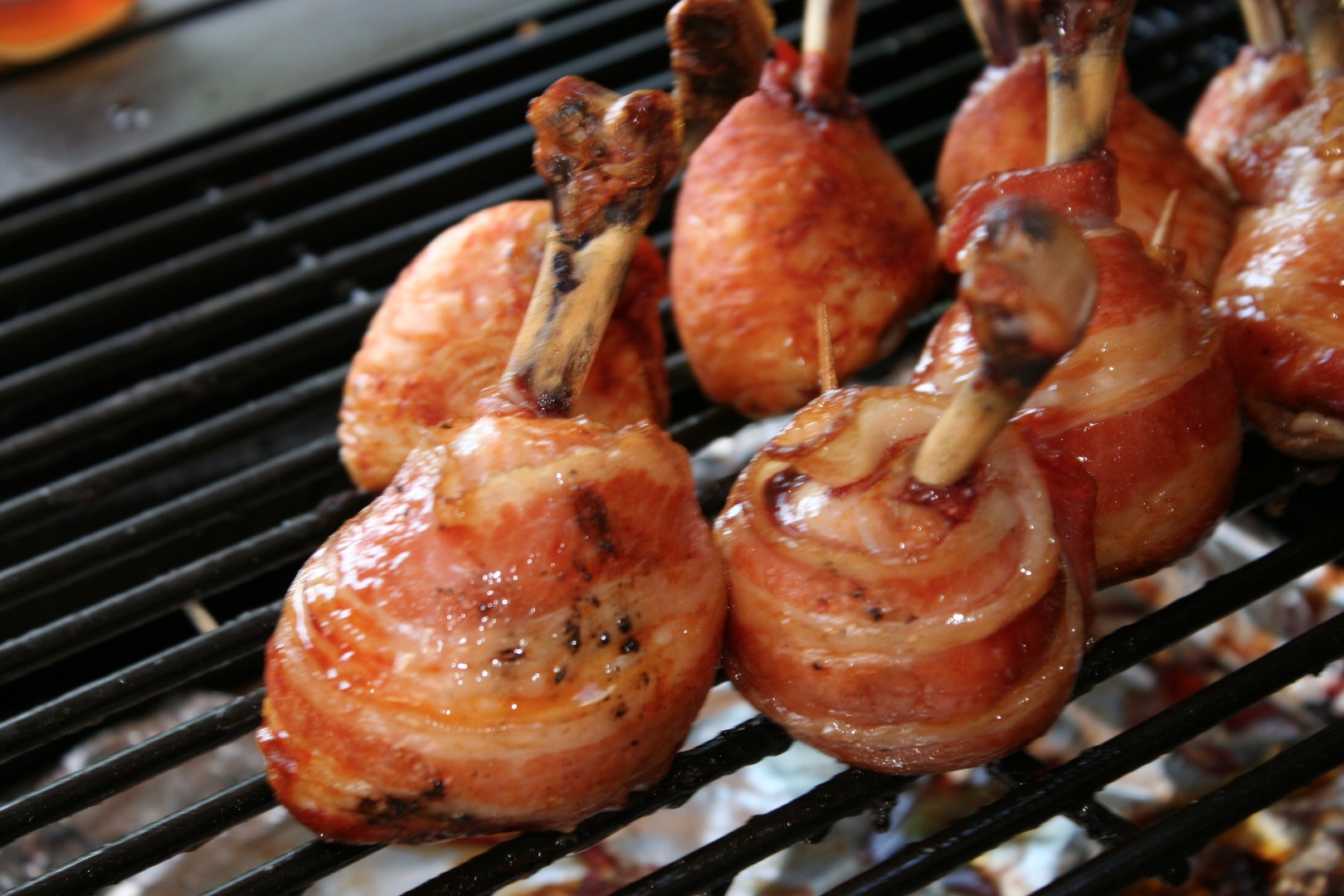 Maple Glazed Bacon Wrapped Chicken Lollipops 8 Steps (with Pictures