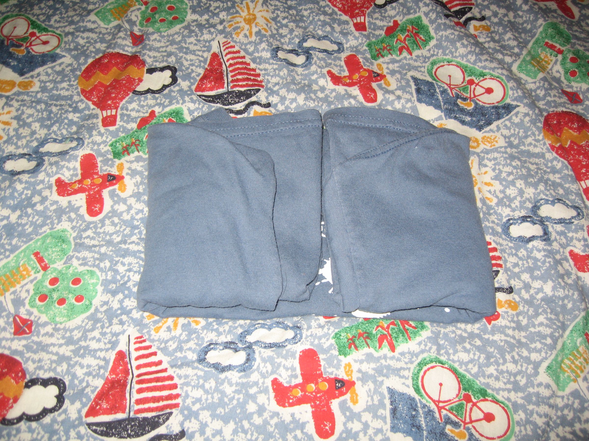 How to Fold a TShirt USAF Basic Military Training Style 5 Steps