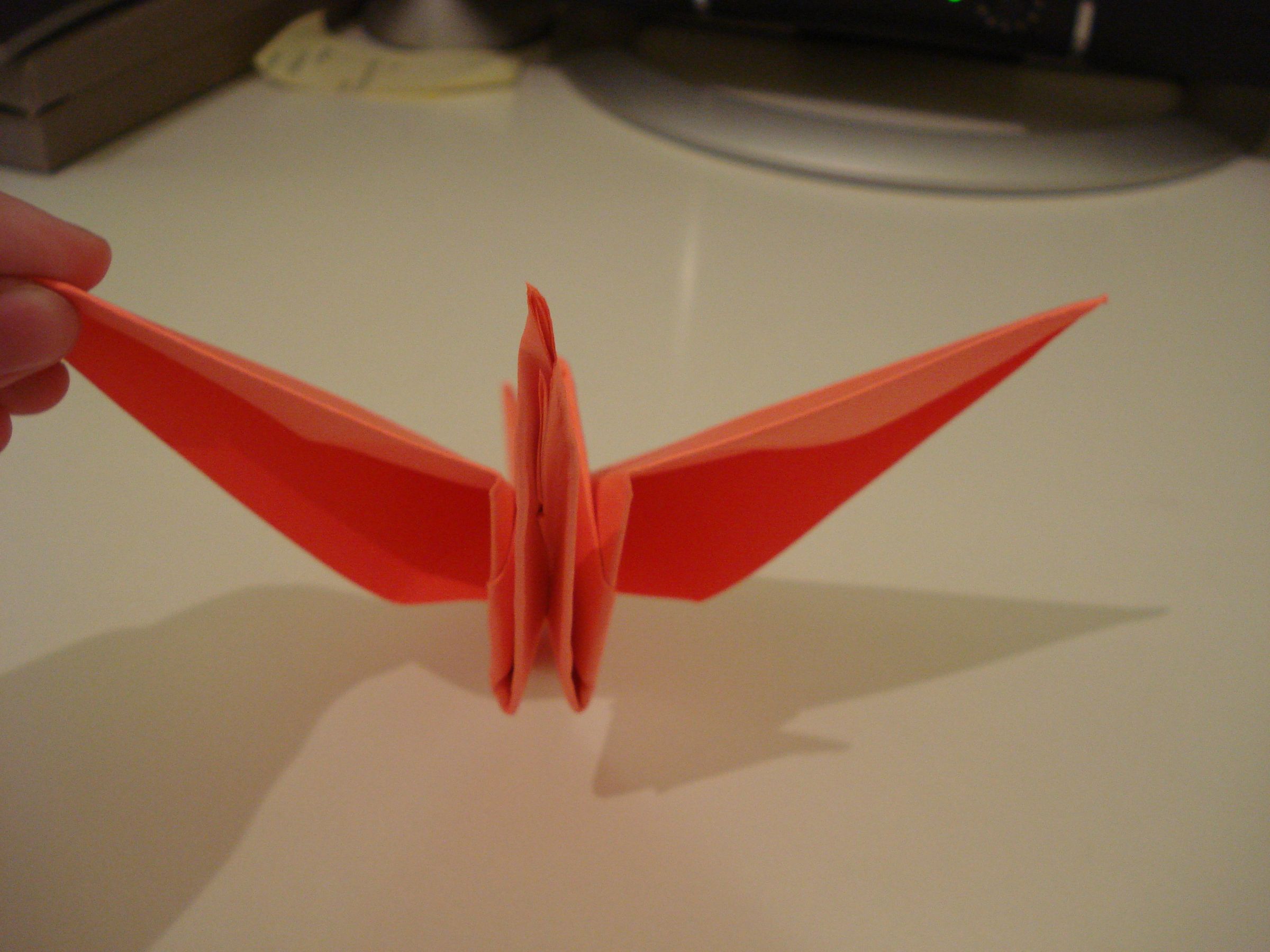 Flapping Origami Crane 9 Steps Instructables