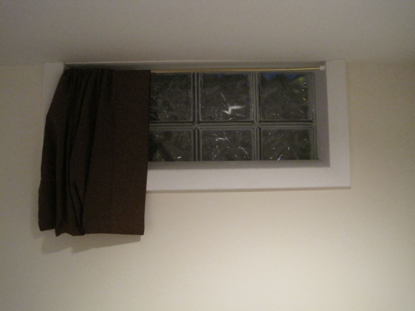 curtains in basement