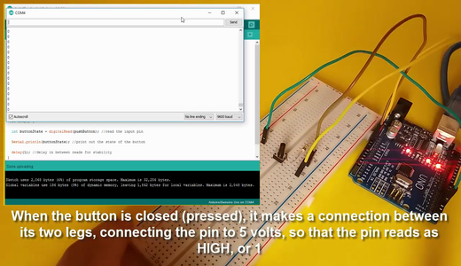 Arduino - DigitalRead Serial Monitor With Button : 5 Steps (with ...