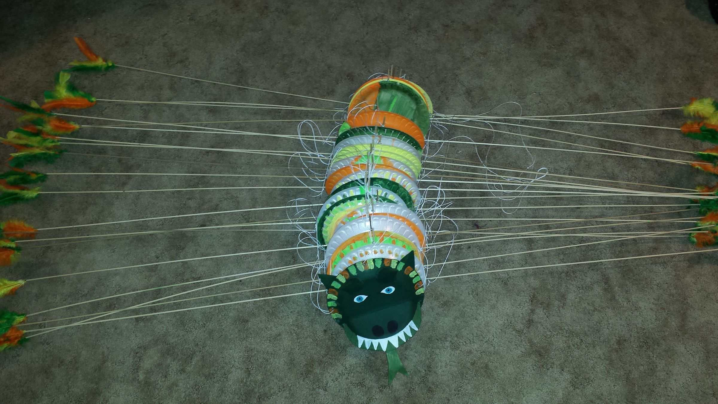 How to Build a Chinese Dragon Caterpiller Kite 7 Steps Instructables
