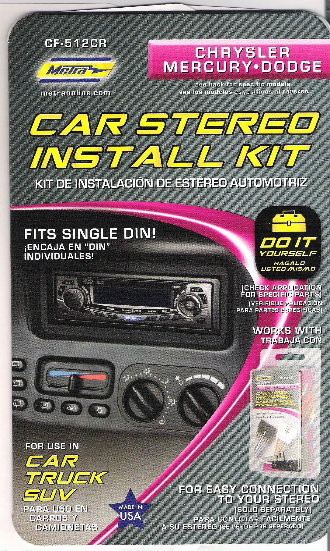 Installation of an Aftermarket Stereo in a 2001 Dodge Grand Caravan 3
