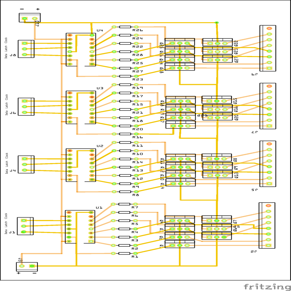 Arduino Scoreboard Circuit Diagram
