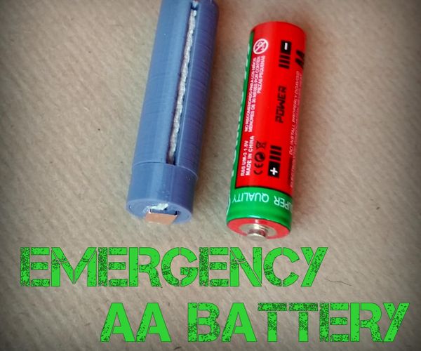 Emergency Mg/Cu AA Battery