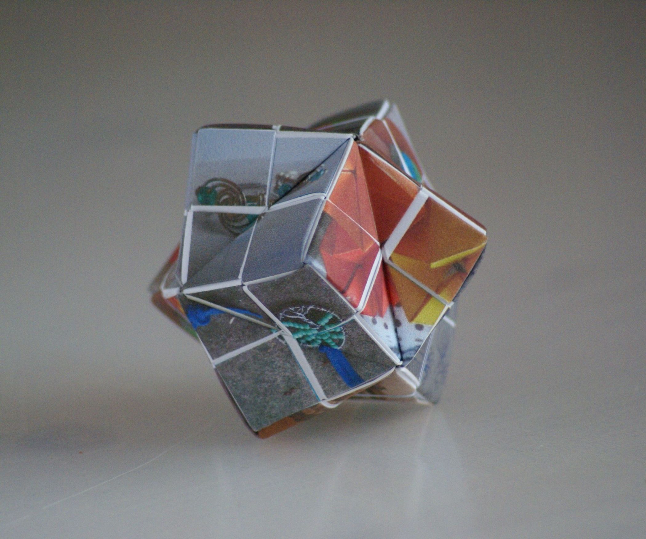 Origami Picture Puzzle Stellated Octahedron 10 Steps (with Pictures