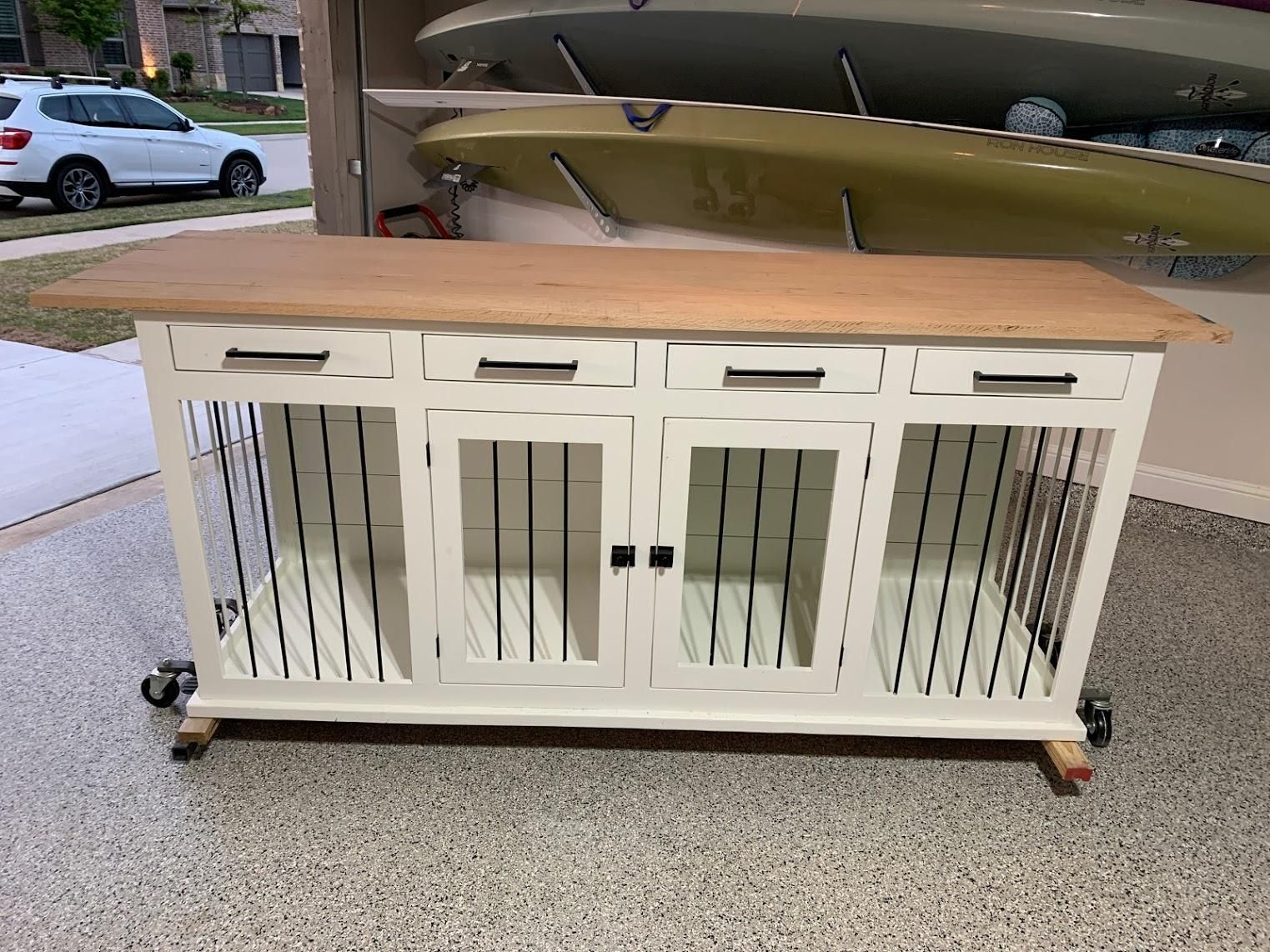 Large Double Dog Kennel Tv Stand 9 Steps With Pictures Instructables