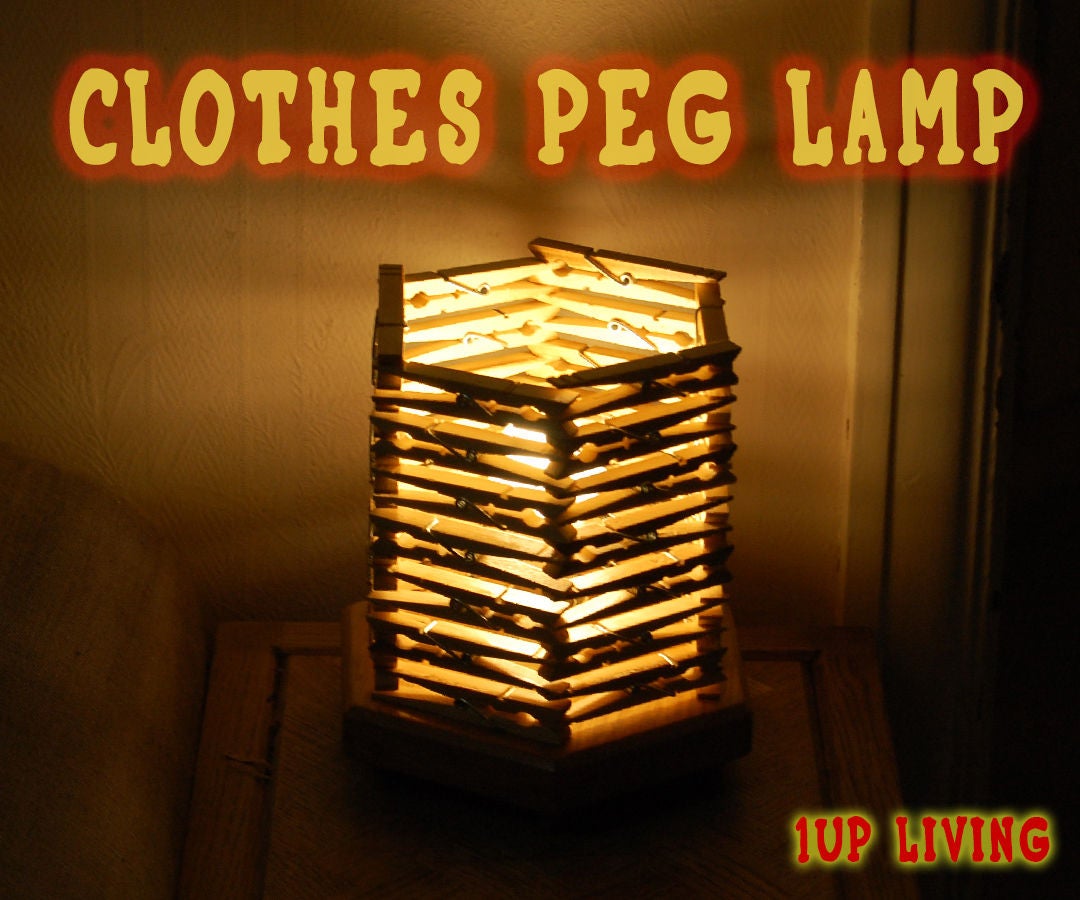 Clothes Peg Table Lamp 4 Steps (with Pictures) Instructables