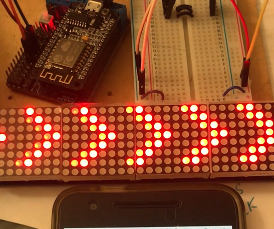 Control LED Board by Phone With NodeMCU ,ESP8266 and MAX7219 : 8 Steps ...