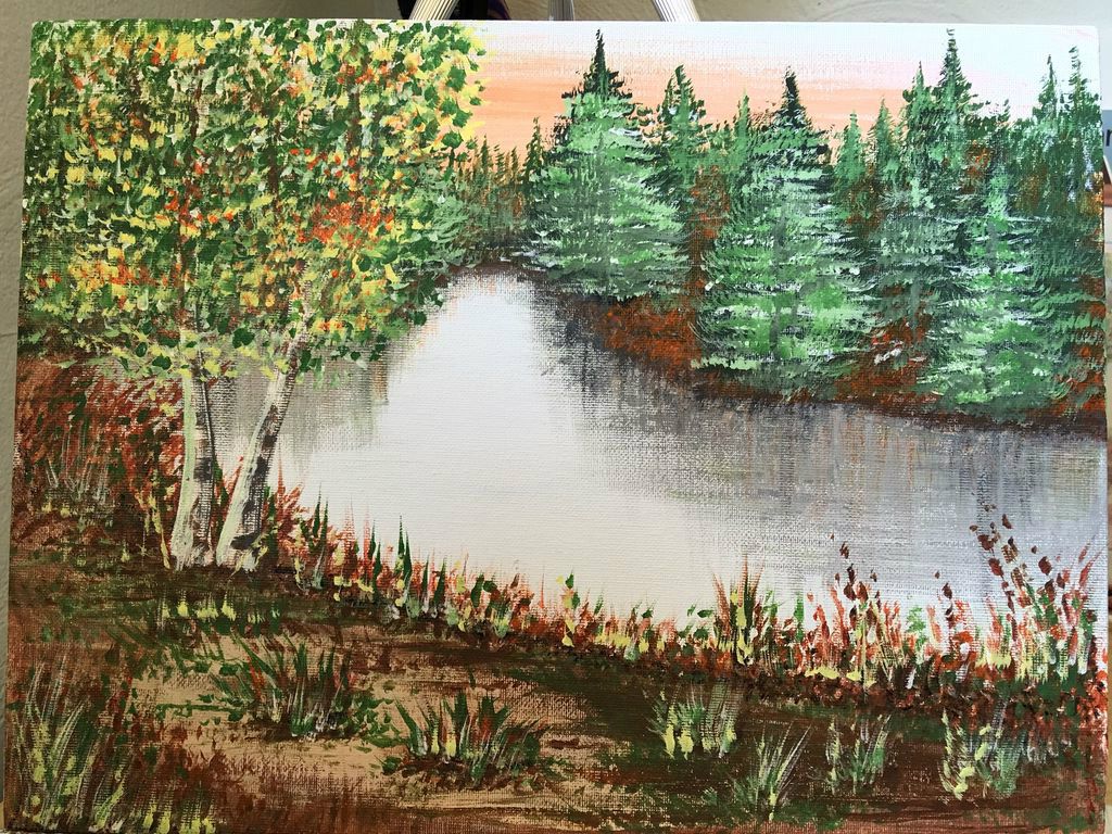 Acrylic Landscape Painting 10 Steps With Pictures Instructables