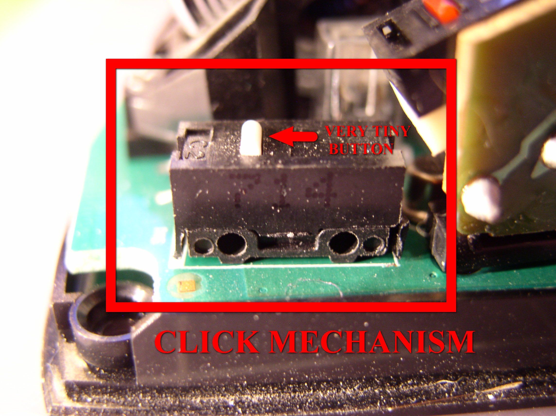 Locate the Click Mechanism That Is Causing the Problem (usually Left Click)