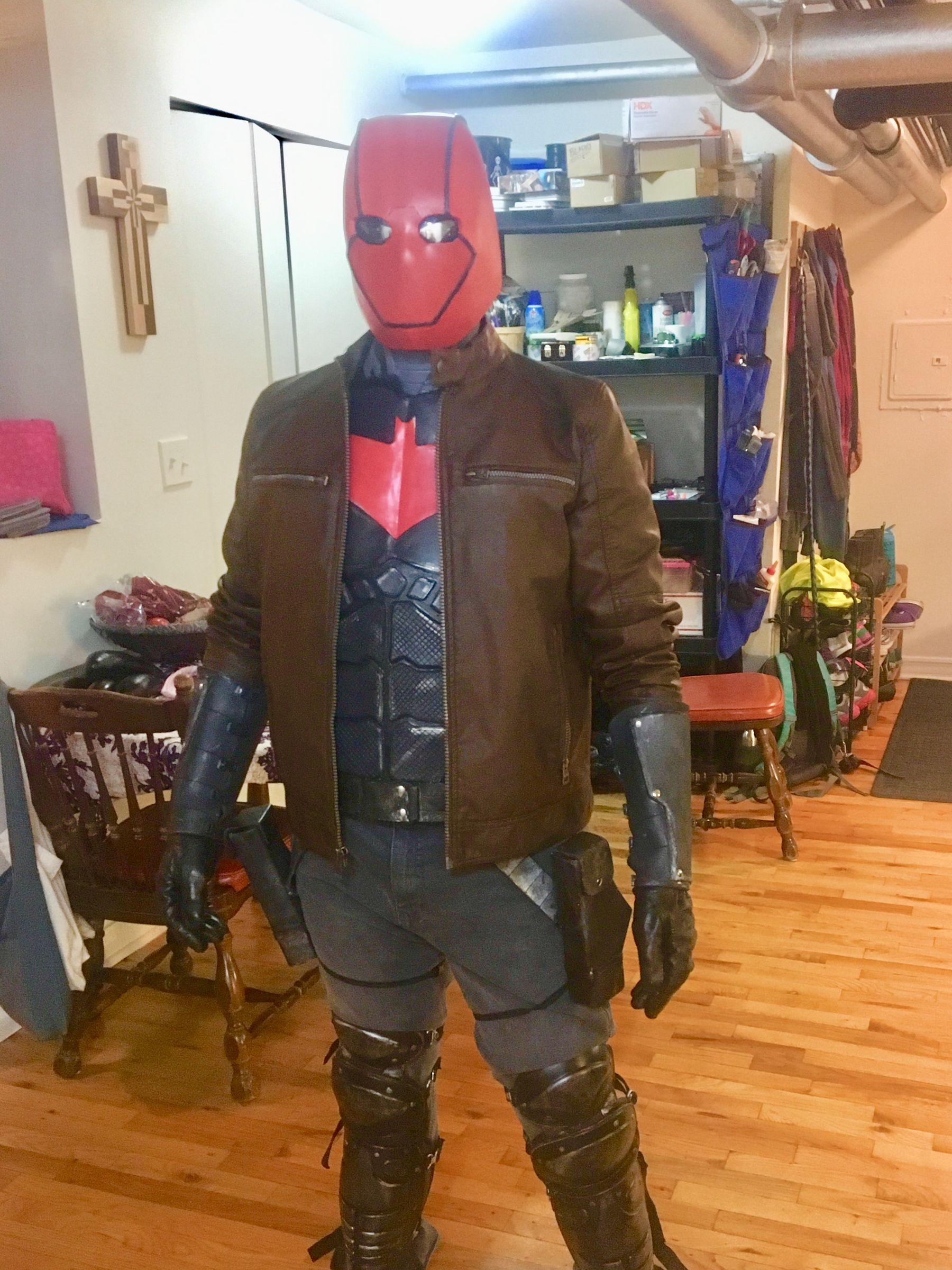 How To Make A Batman Red Hood Costume Version 3 0 6 Steps Instructables