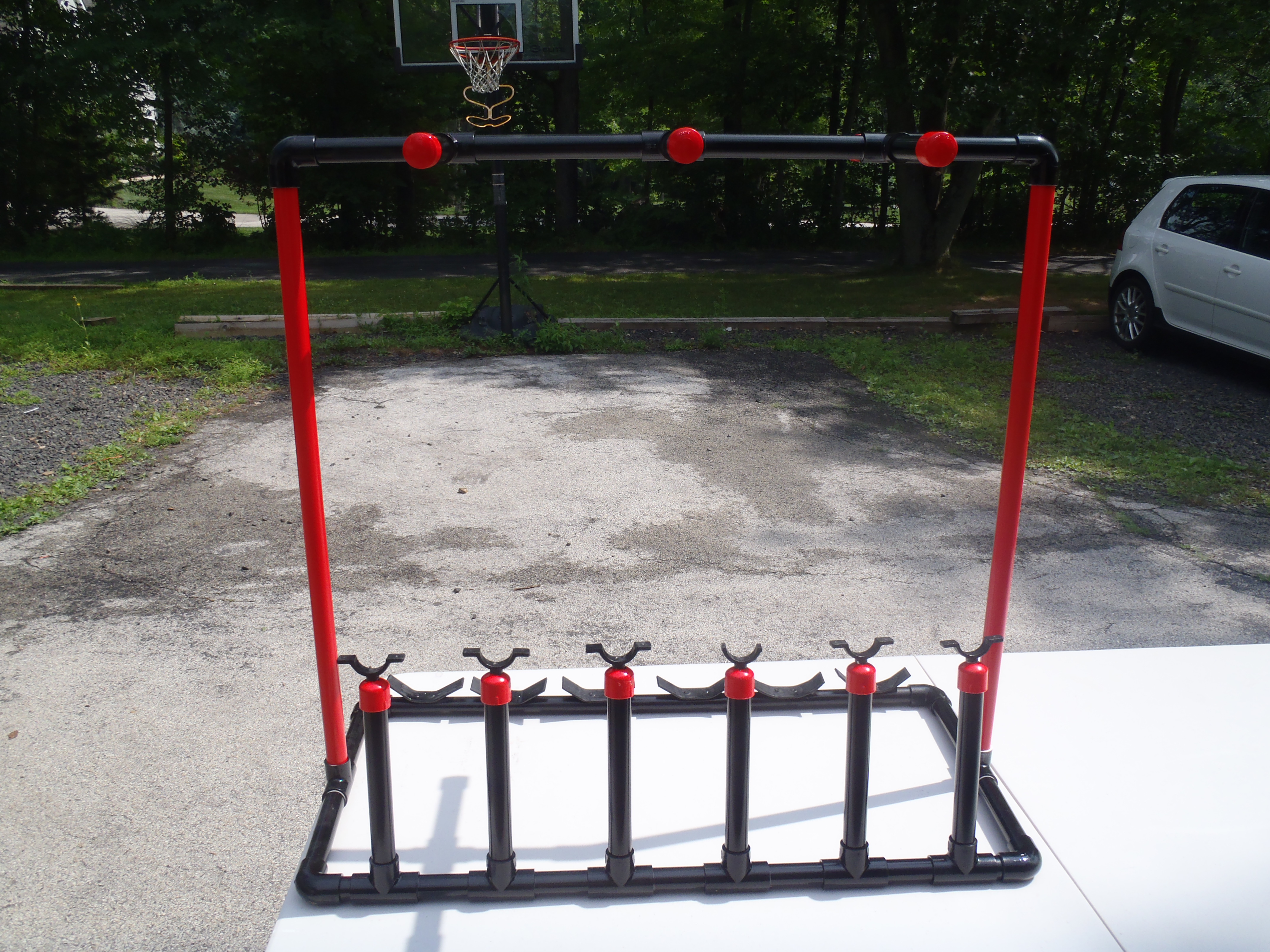 6 Player Paintball Gun and Mask Rack 8 Steps Instructables