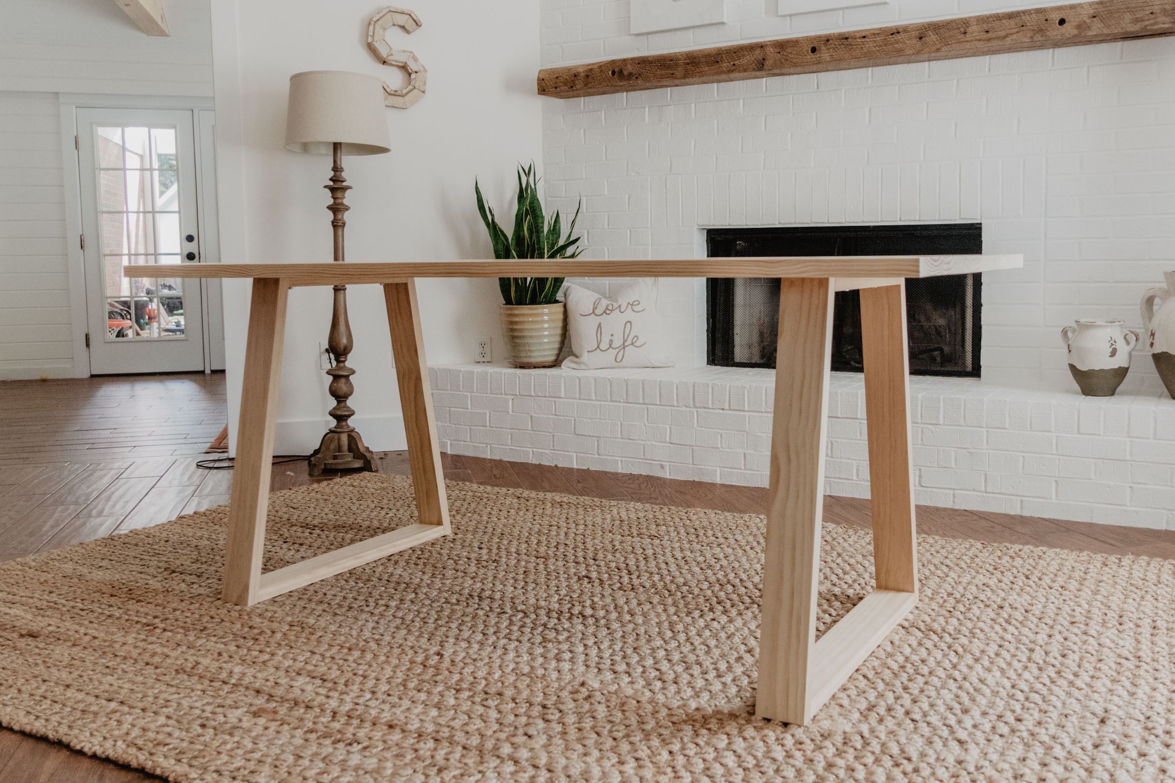 Diy Wood Trapezoid Table Legs 1 Most dinning tables are about 30