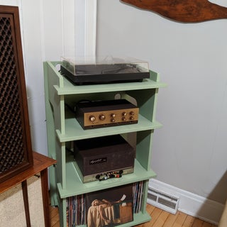 Turntable And Record Stand 8 Steps With Pictures Instructables