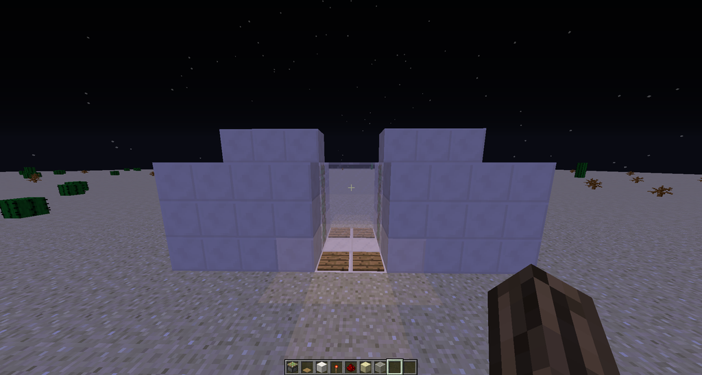 How To Make A Sliding Door In Minecraft 6 Steps Instructables