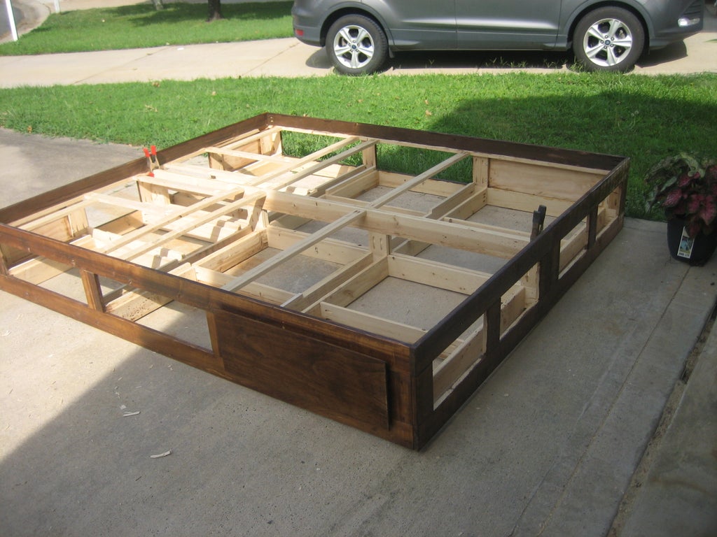 California King Platform Bed 12 Steps Instructables