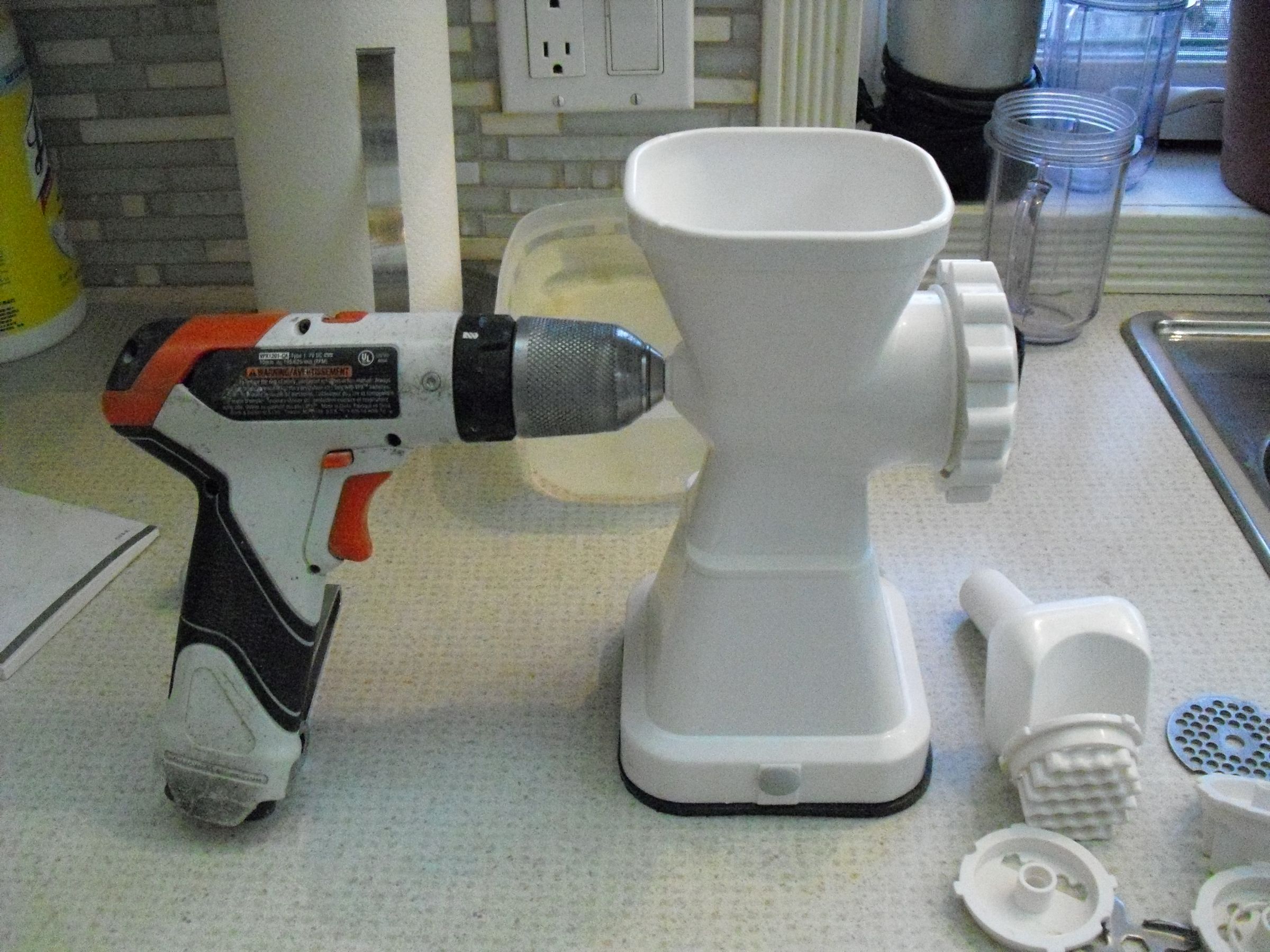 Drill Powered Meat Grinder 4 Steps (with Pictures) Instructables