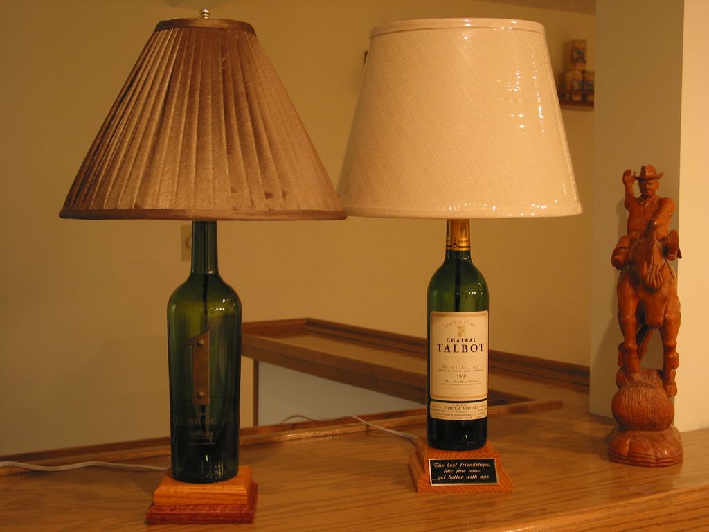 4 easy steps to creating a unique wine bottle lamp 6 steps with pictures instructables