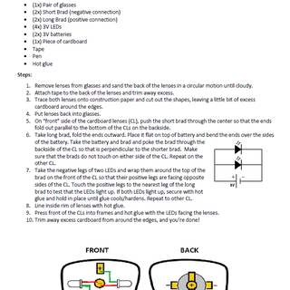 Glowing Comic/Anime Character Glasses : 4 Steps (with Pictures