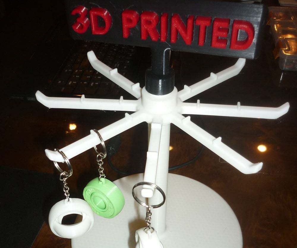 Rotating Stand for Keychains Instructables