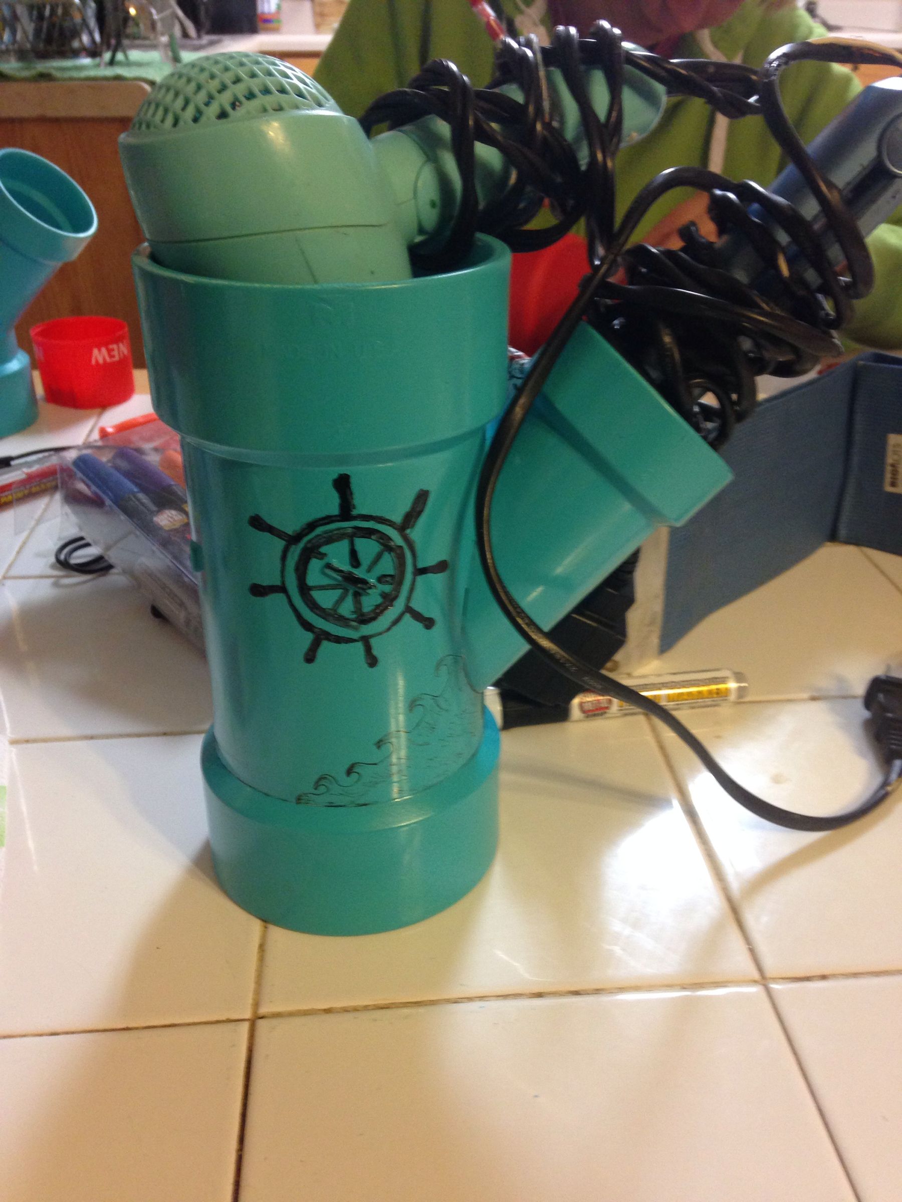 Blow Dryer and Straightener Holder 3 Steps Instructables
