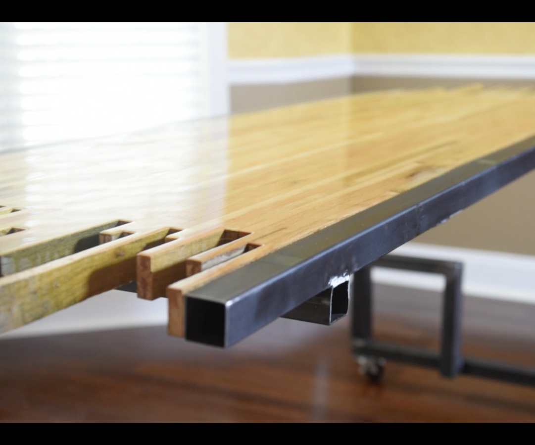 Standing Pallet Desk - Epoxy Finished