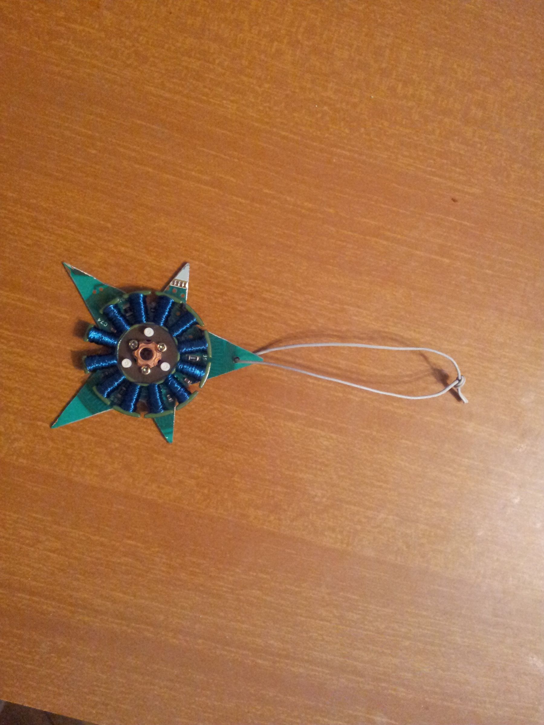 3.5" floppy pcb christmas star DIY Project DIY Project Image