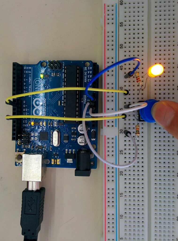 Arduino Starter Kit 2: Use Buttons for LED Control : 3 Steps ...