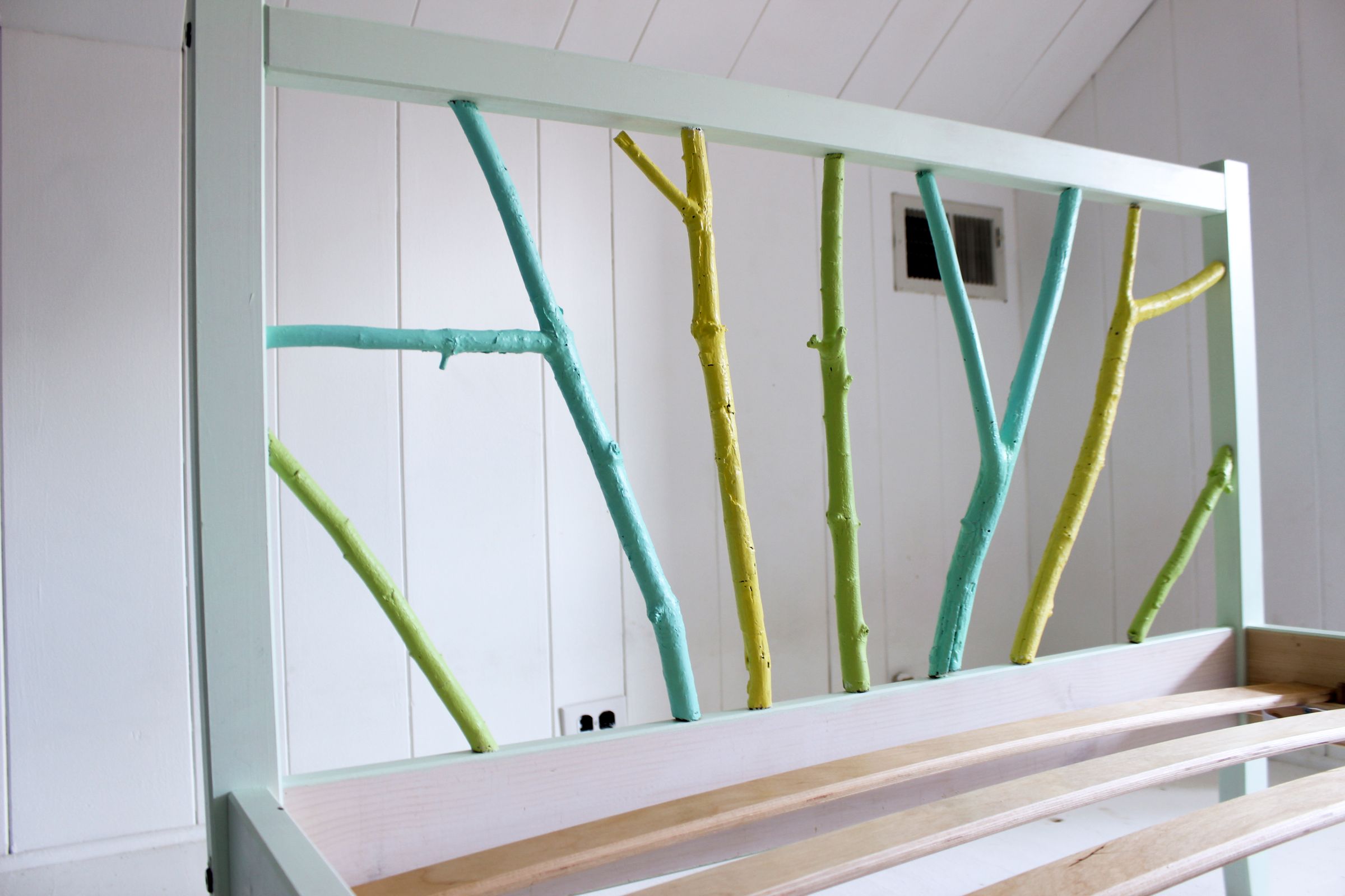 Ikea Hack Painted Branch Bed Frame 10 Steps (with Pictures