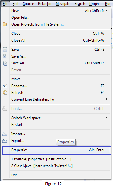 Connecting Twitter To An Eclipse Project With The Twitter4j Api 5 Steps Instructables