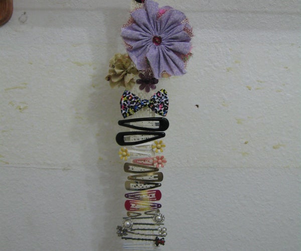 Ribbon Hair Clip Holder