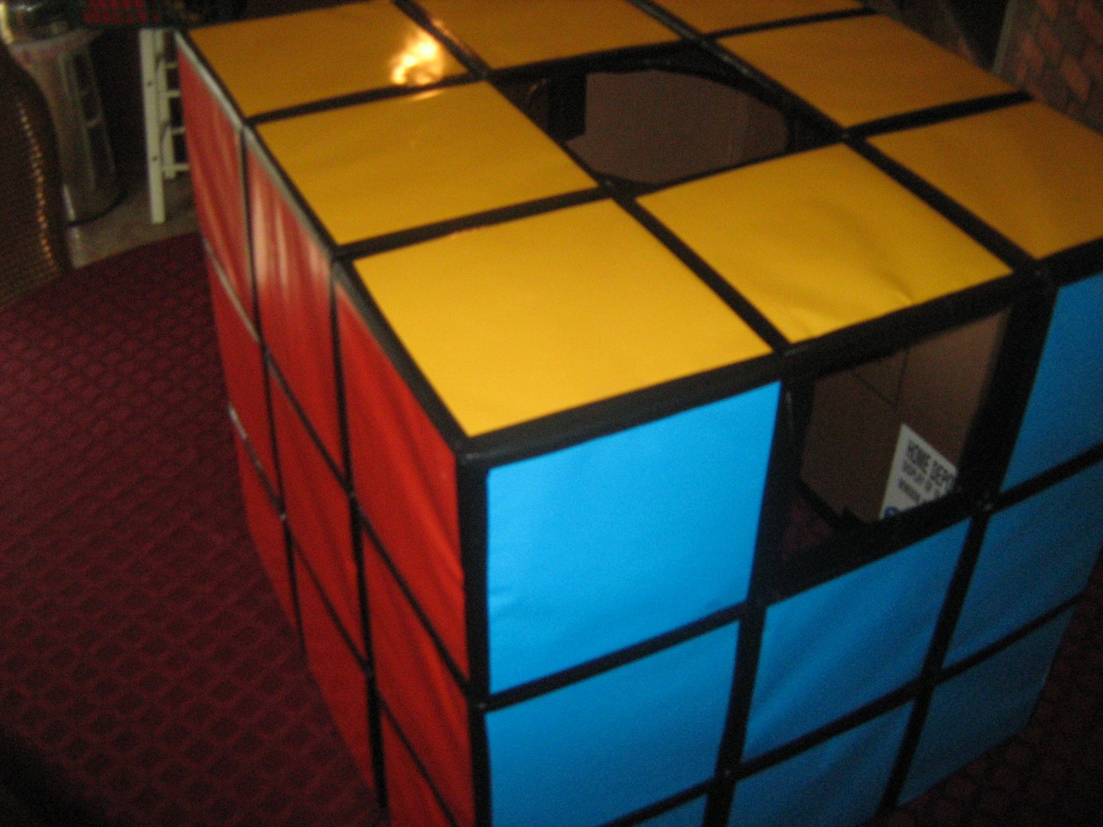 How to Make a Rubiks Cube Costume. 4 Steps Instructables